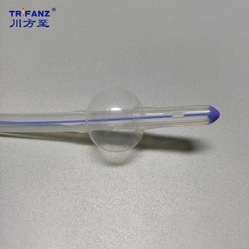 High volume balloon of 3 Way Silicone Catheter